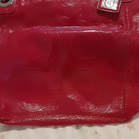 COACH Raspberry Tote - Picture 3 of 8